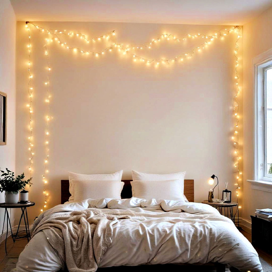 hang string lights - 40 Home Decor Ideas