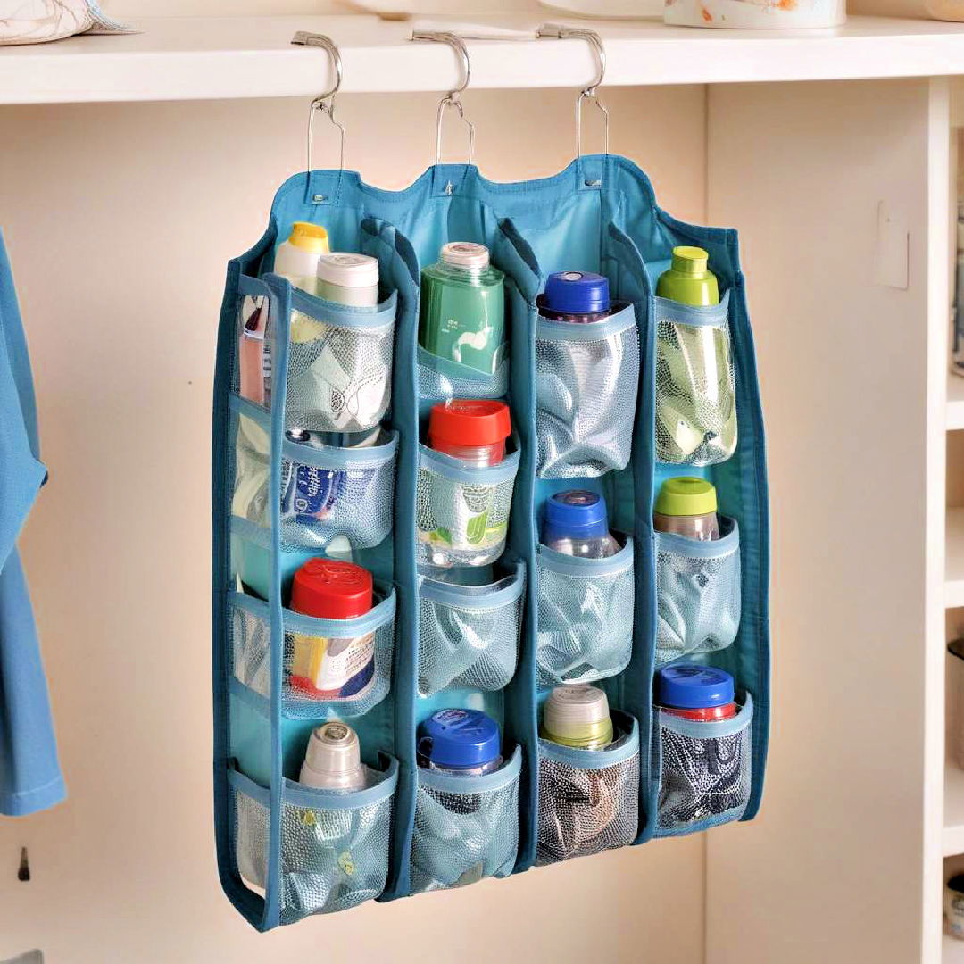 hanging bag organizer ideas - 15 Water Bottle Storage Ideas