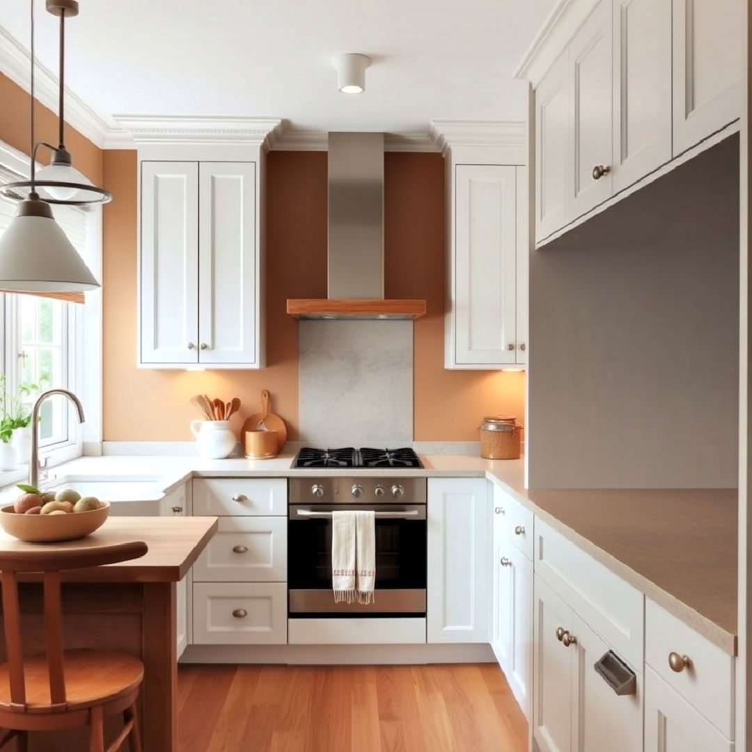 hazelnut and white color to keep space airy - 40 Warm Color Palettes for Every Room in the House