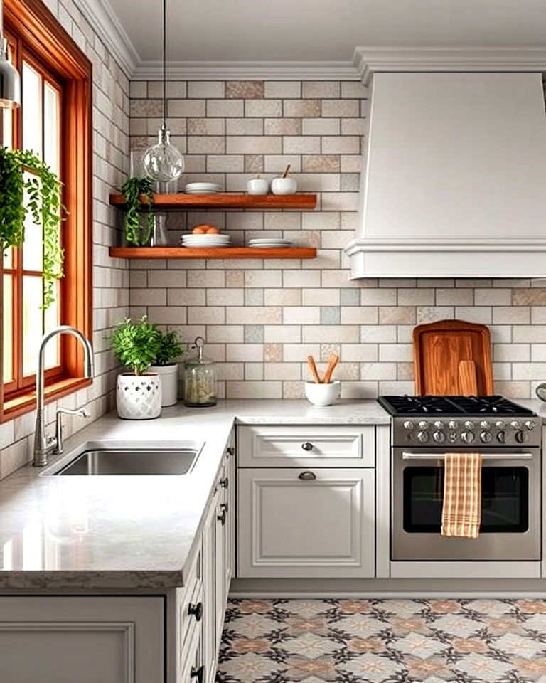 heat resistant ceramic tile countertops - 40 Kitchen Countertop Ideas