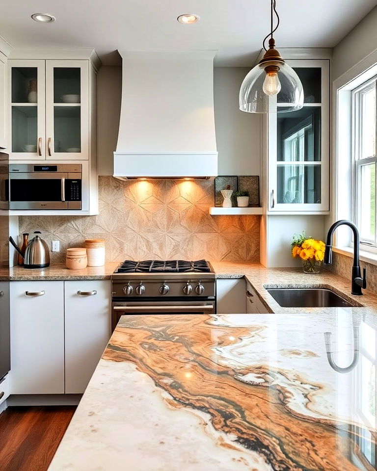 heat resistant epoxy resin countertops - 40 Kitchen Countertop Ideas