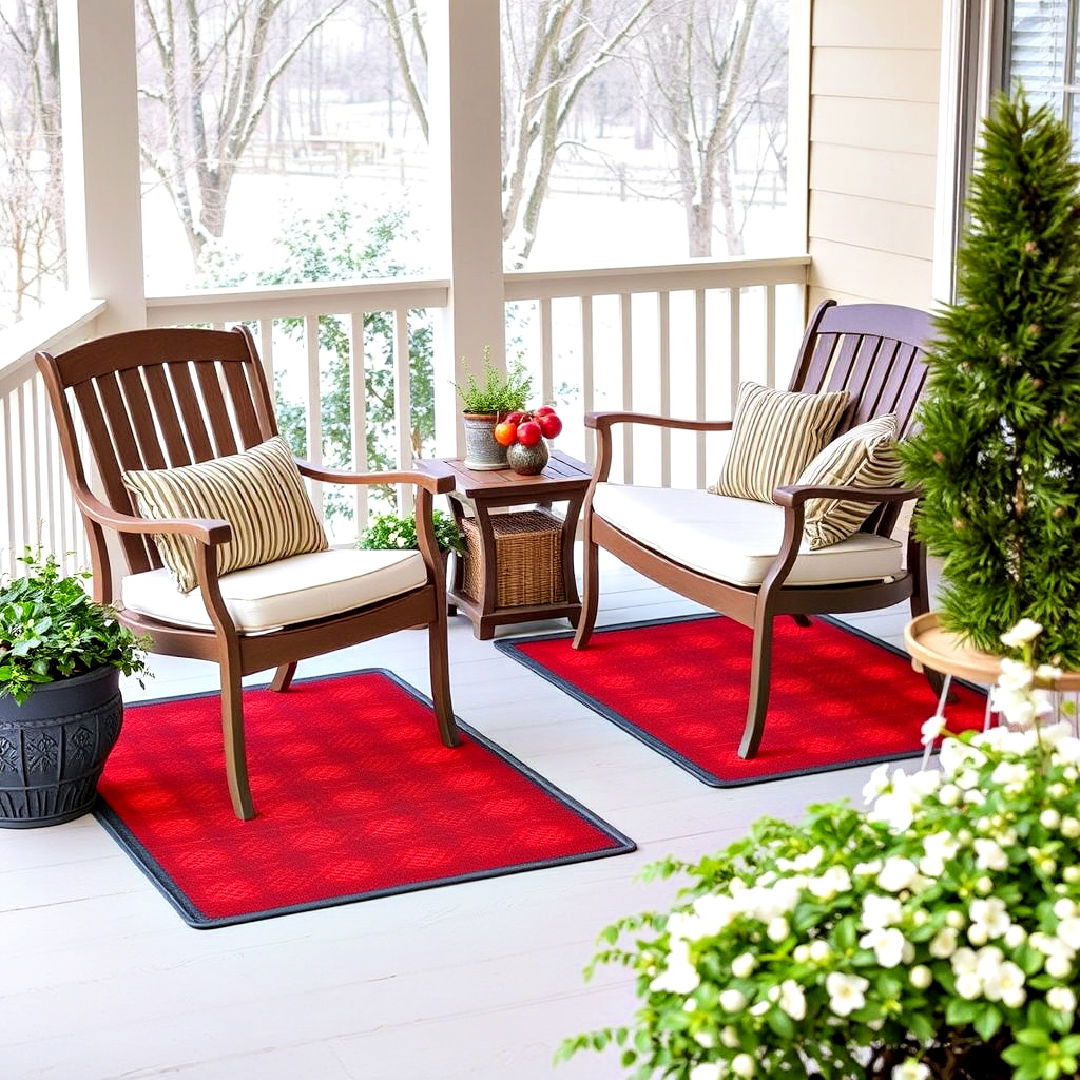 heated electric mats for warmth - 35 Three Season Porch Ideas