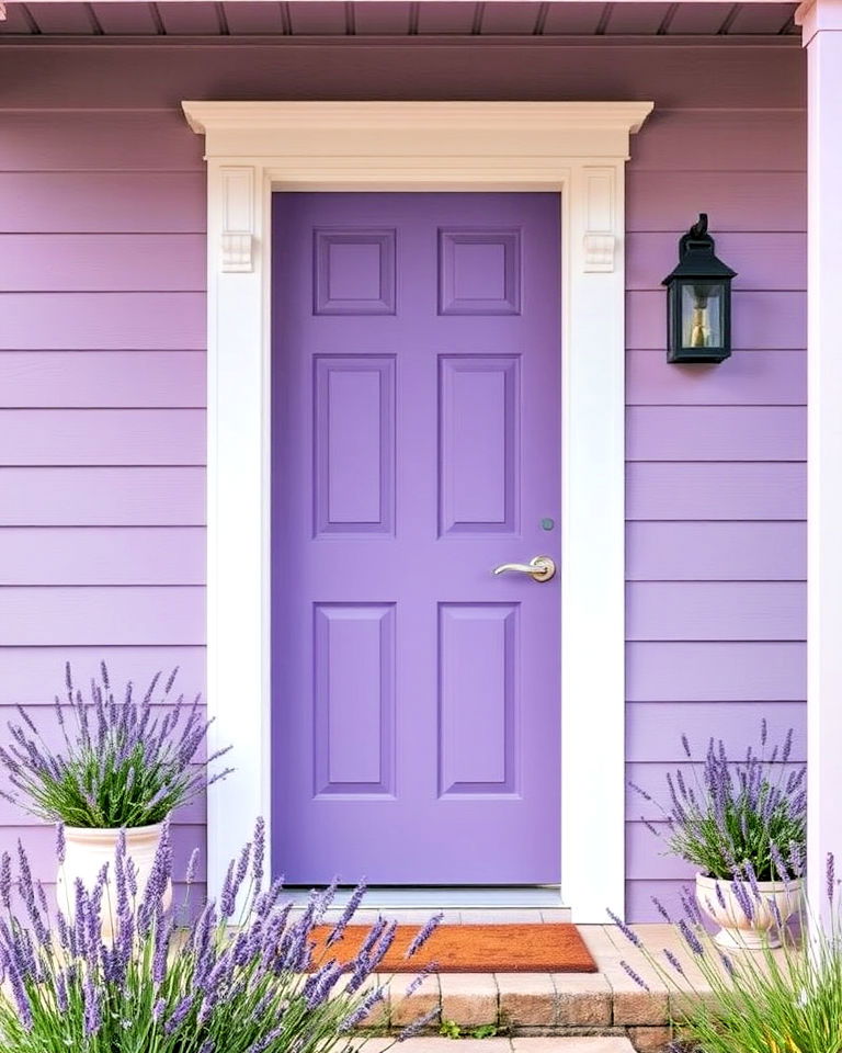heather purple front door ideas - 20 Purple Front Door Ideas