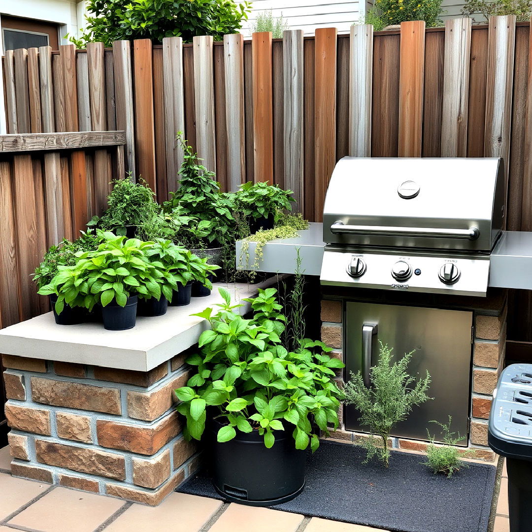 herb garden and bbq area - 40 Bbq Area Ideas