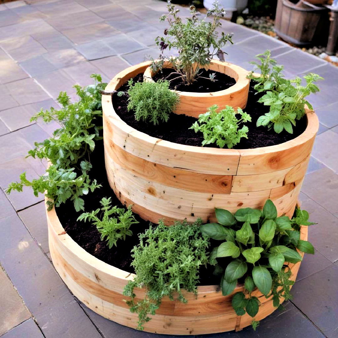 herb spiral for small backyard - 40 Small Backyard Ideas