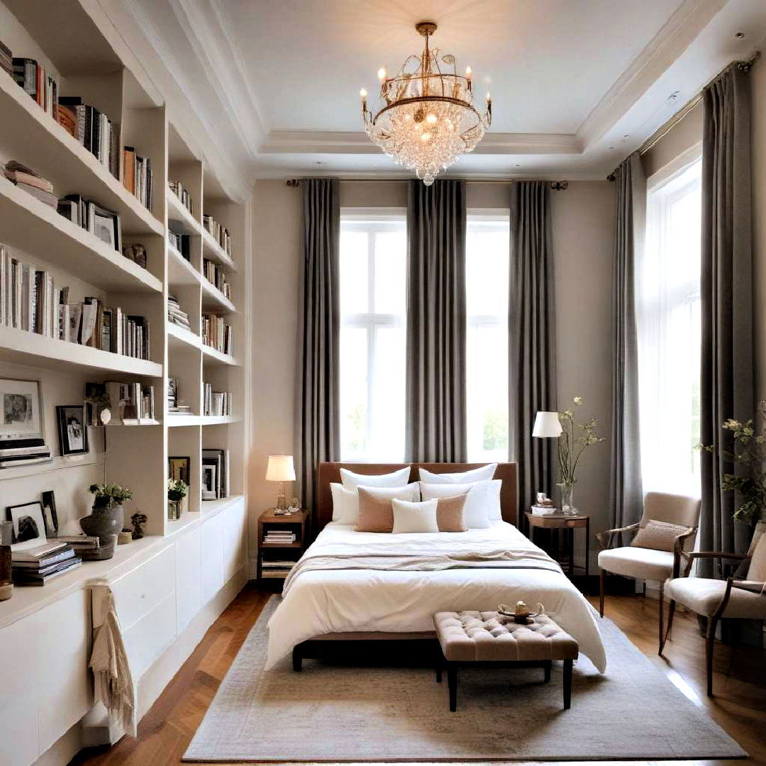 high ceiling ideas - 25 Small Guest Bedroom Ideas