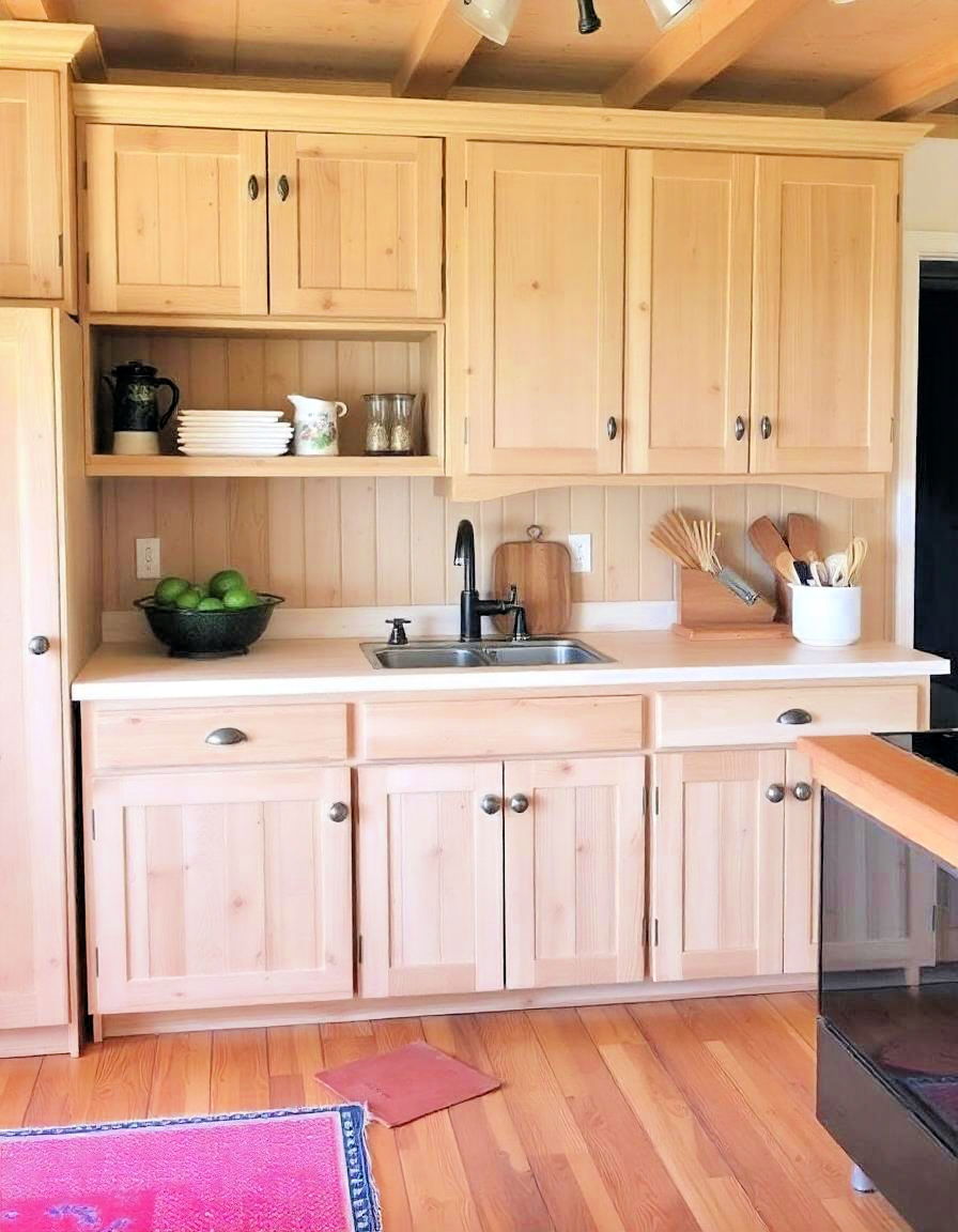 historic homes with unadorned cabinetry - 20 Primitive Kitchen Ideas