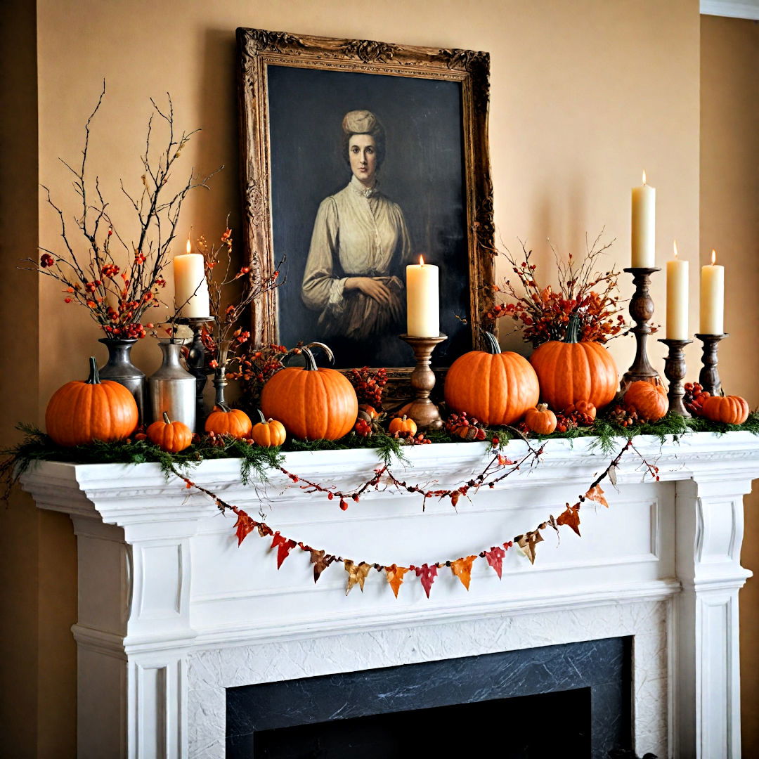 holiday themed mantel decor - 40 Mantel Decor Ideas