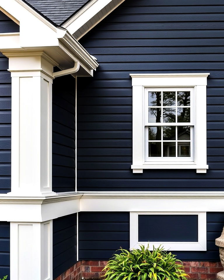 homes siding with bold trim - 20 Two-tone Siding Designs