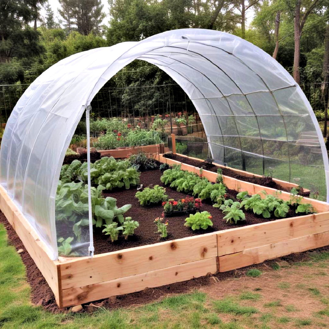hoop house raised garden bed - 40 Raised Garden Bed Ideas