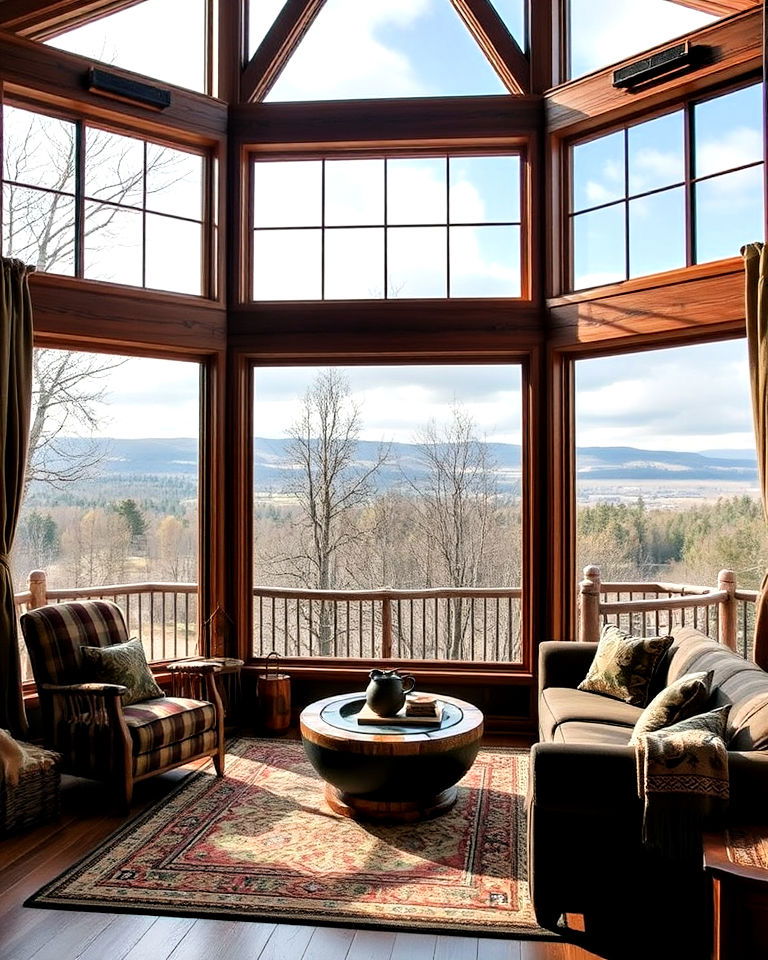 hunting room with large windows - 25 Hunting Room Ideas