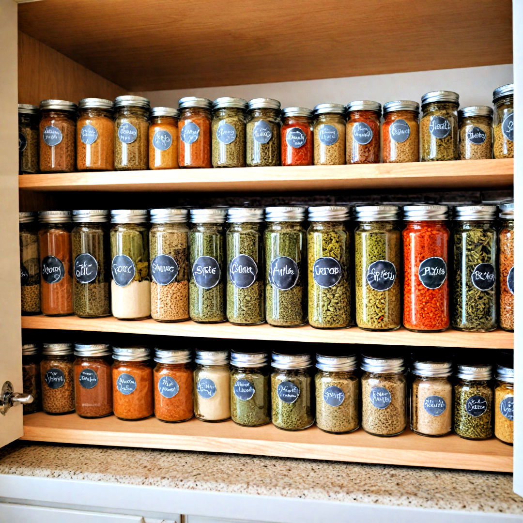 improve cooking efficiency with spice organization - 40 Kitchen Organization Ideas