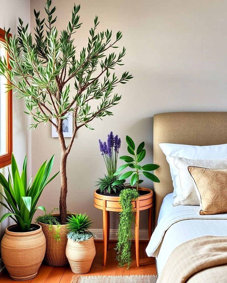 indoor plants for mediterranean bedroom - 20 Mediterranean Bedroom Ideas