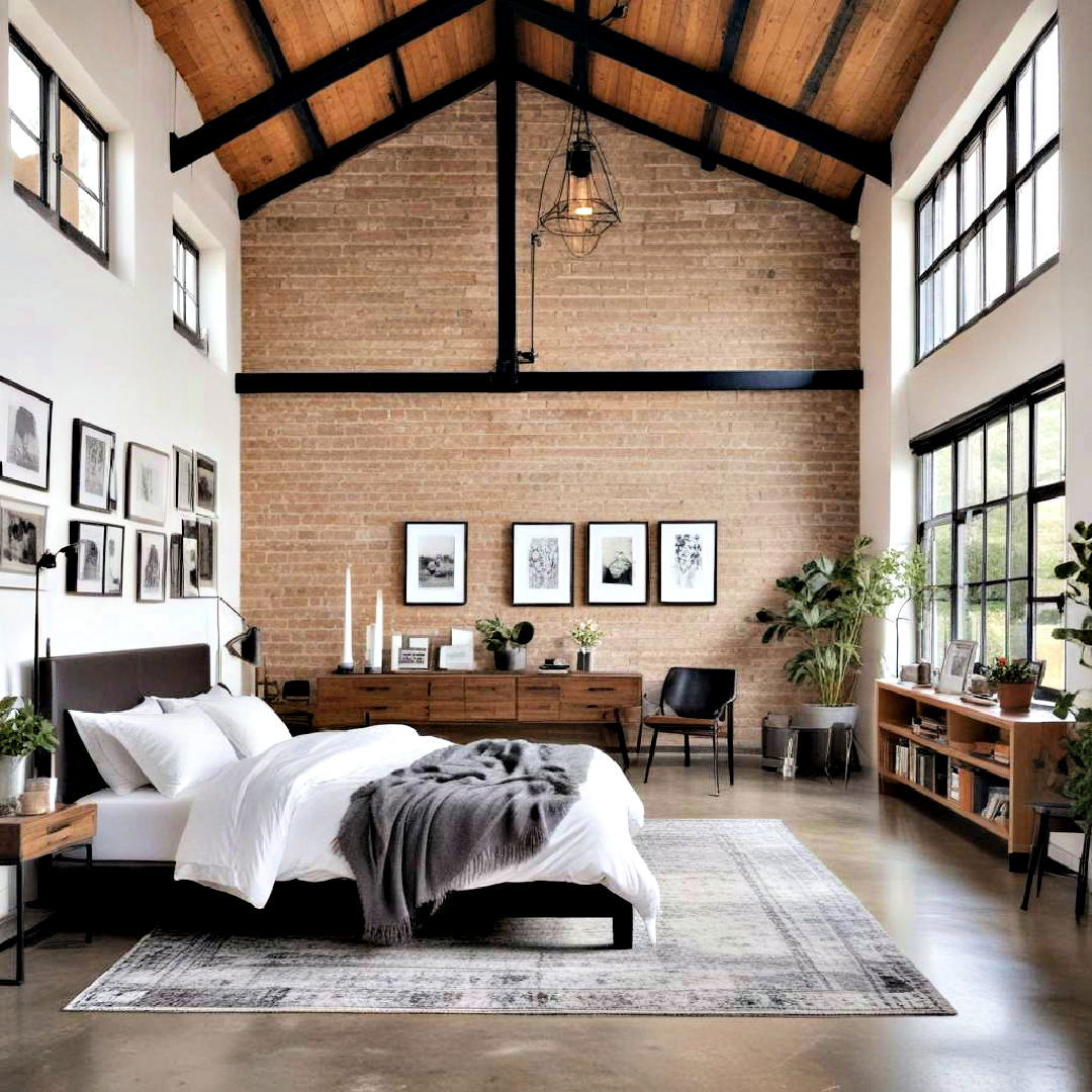 industrial and modern touches - 40 Modern Bedroom Ideas