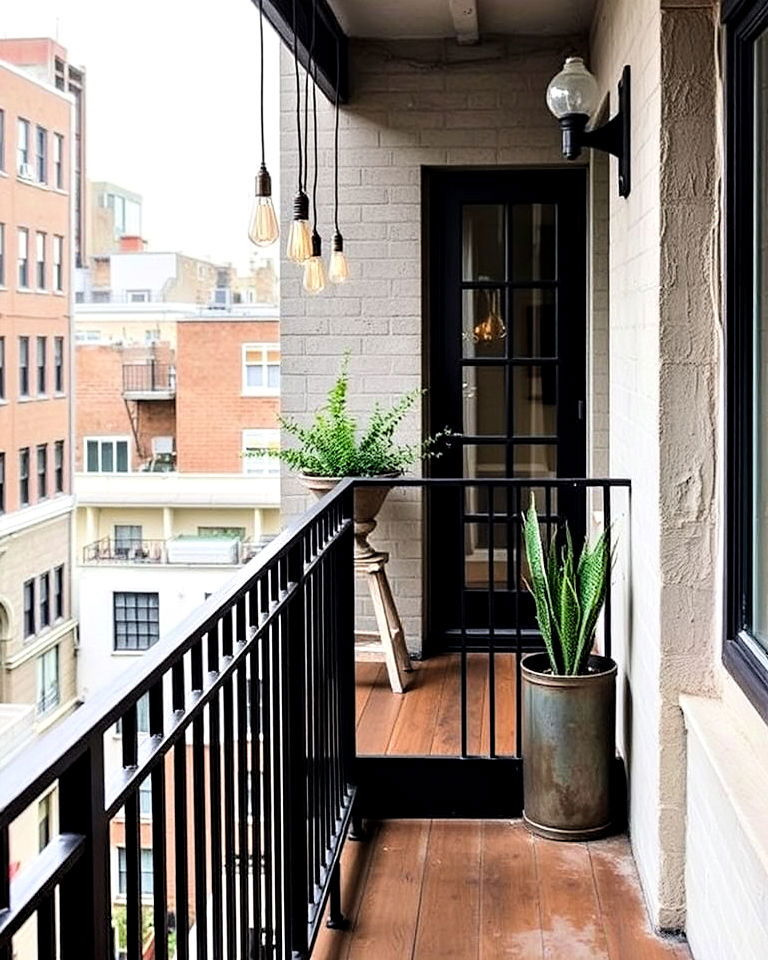 industrial chic french balcony - 25 French Balcony Ideas
