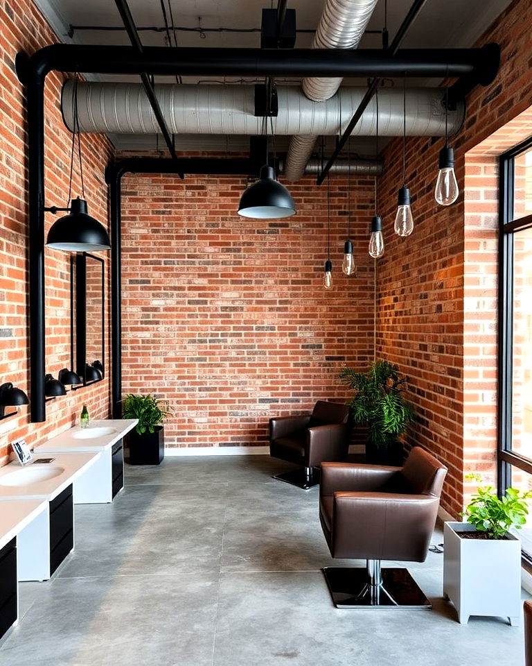 industrial modern style nail salon interior design - 30 Nail Salon Interior Design Ideas