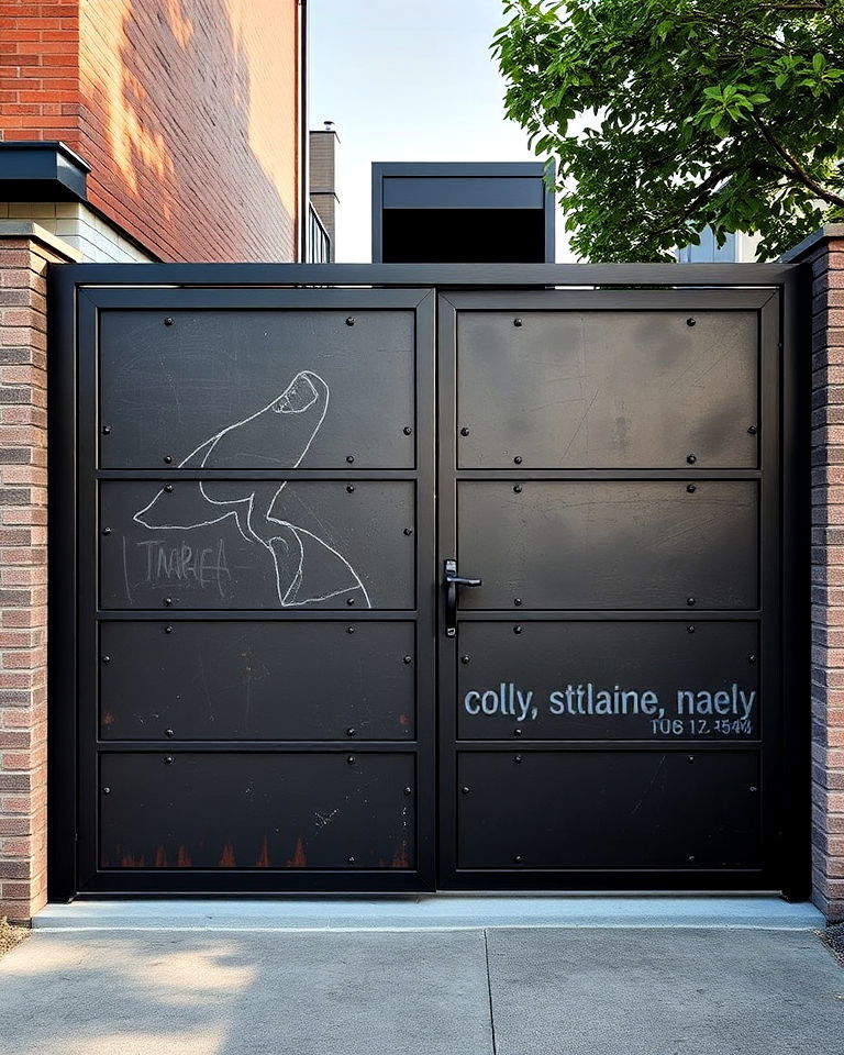 industrial steel sliding gate design - 30 Sliding Gate Design Ideas