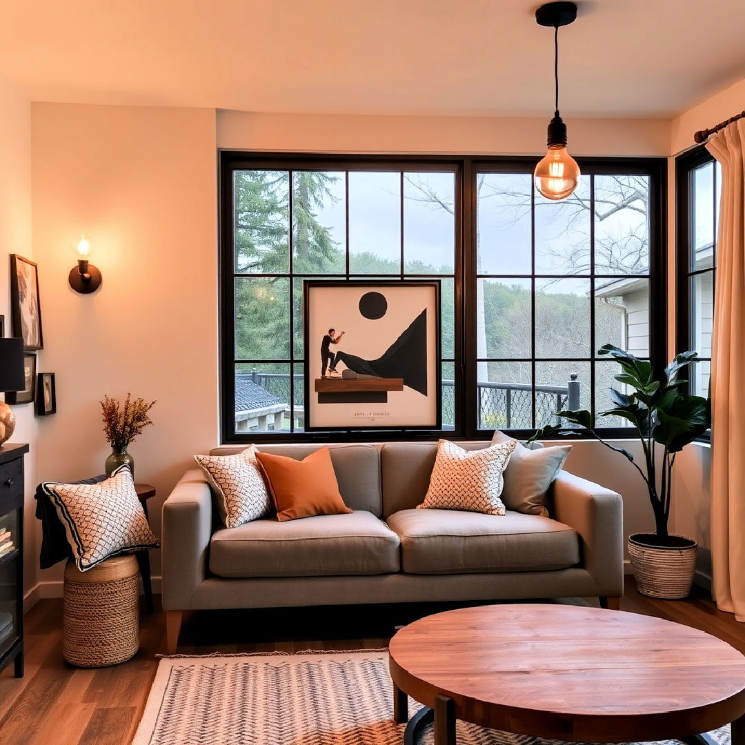 industrial style lighting fixtures - 25 Chill Aesthetic Room Ideas