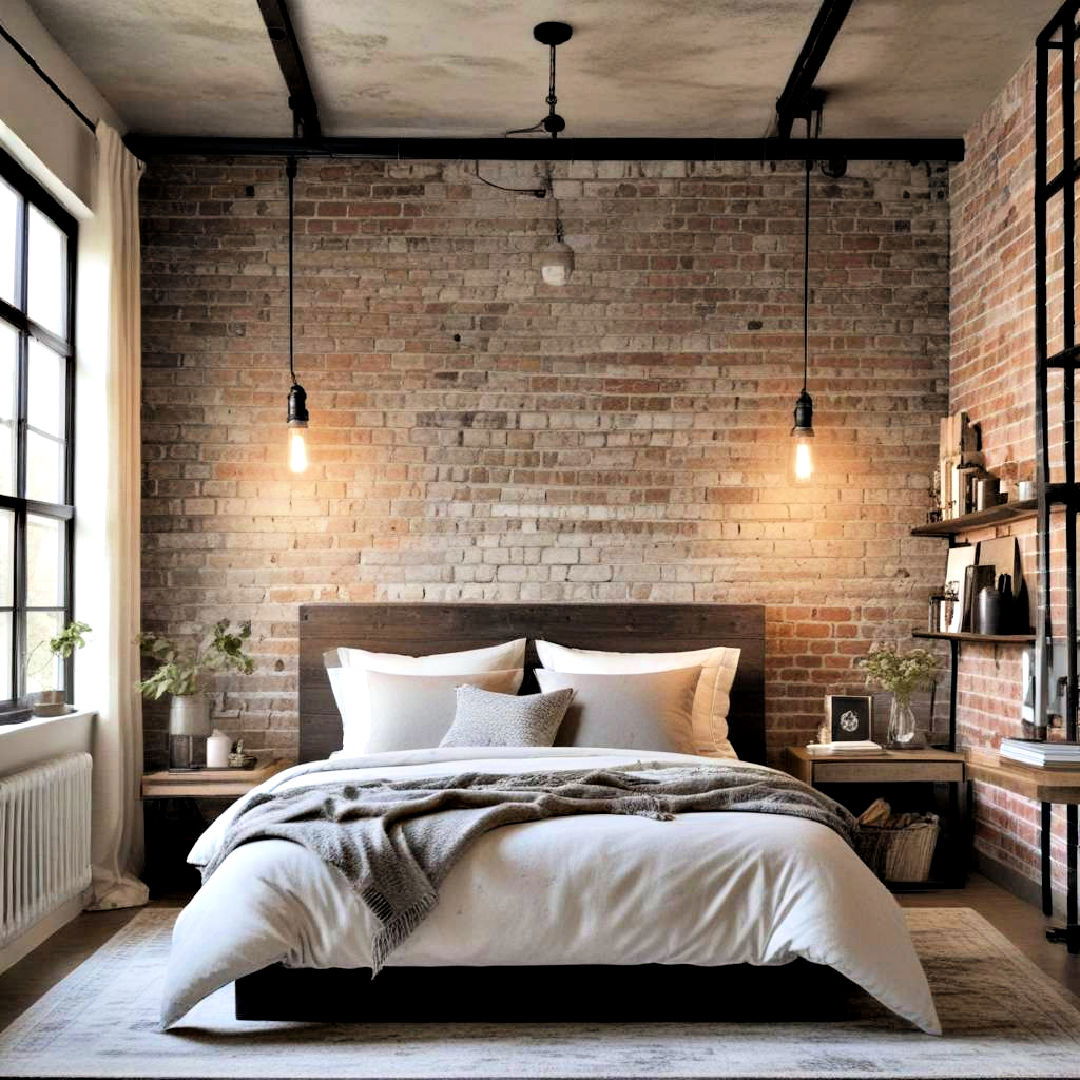 industrial style modern bedroom idea - 40 Modern Bedroom Ideas