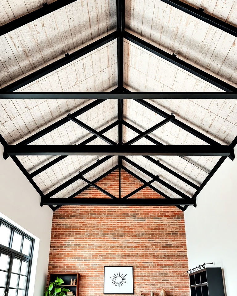 industrial style vaulted ceiling - 40 Vaulted Ceiling Ideas
