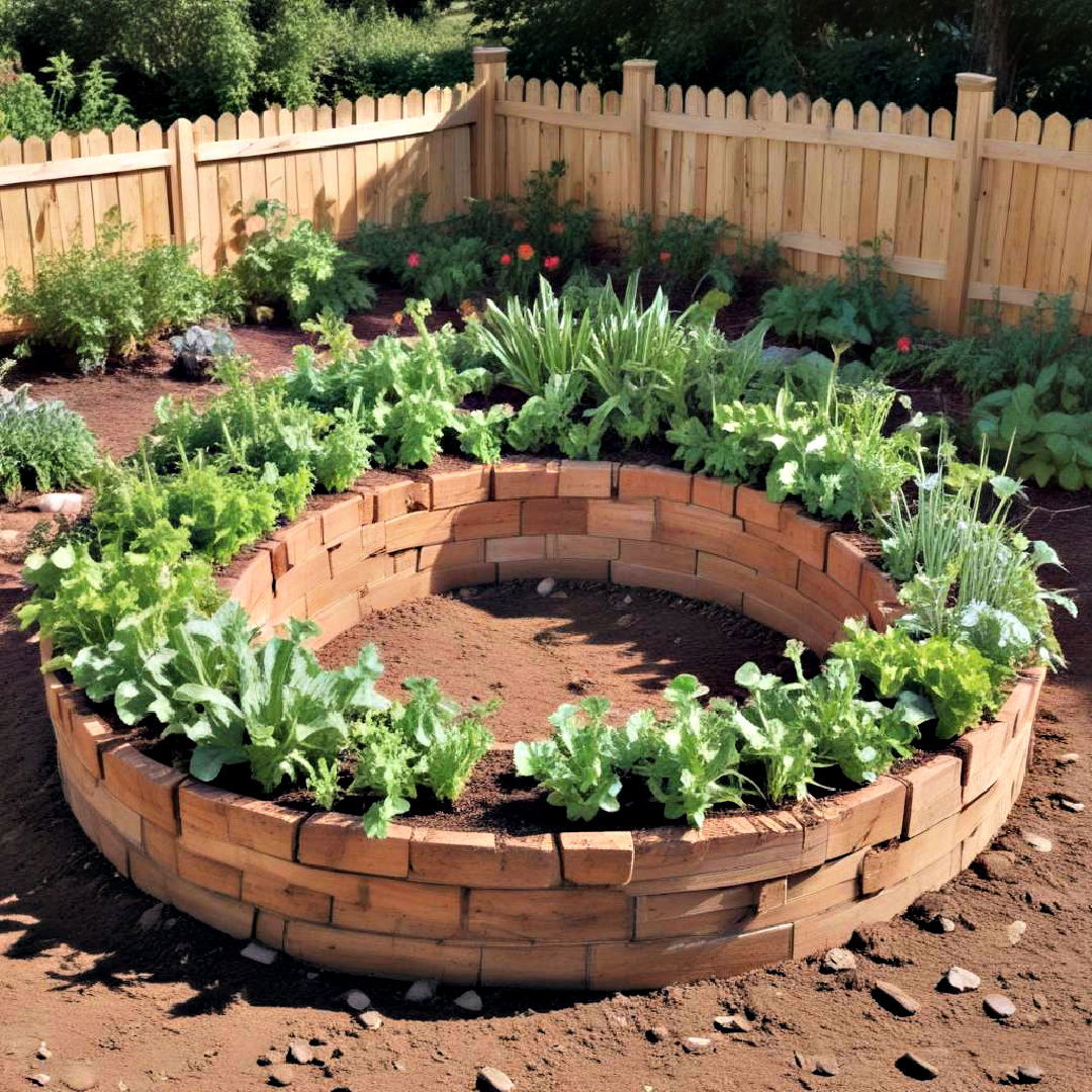 inexpensive keyhole garden bed - 25 Inexpensive Raised Garden Bed Ideas