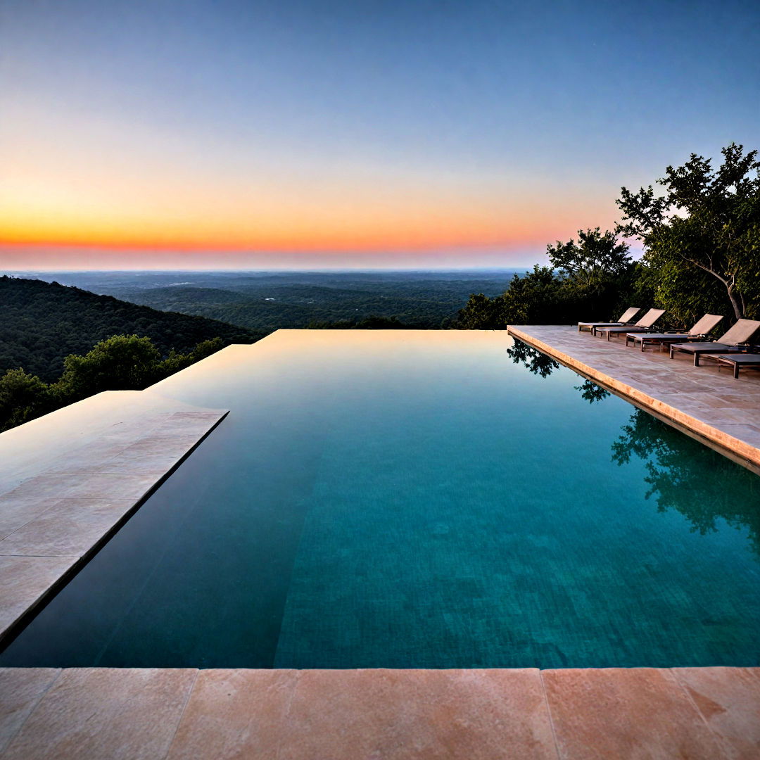 infinity edge pool for backyard - 40 Backyard Pool Ideas