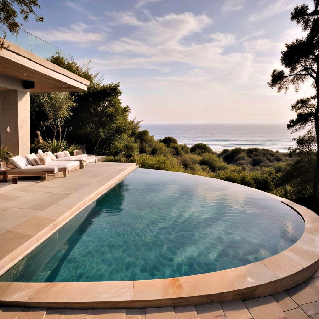 infinity edge pool - 15 Pool Fountain Ideas