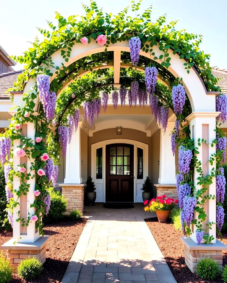inspiring garden arch - 40 Curb Appeal Inspiration for Ranch Homes