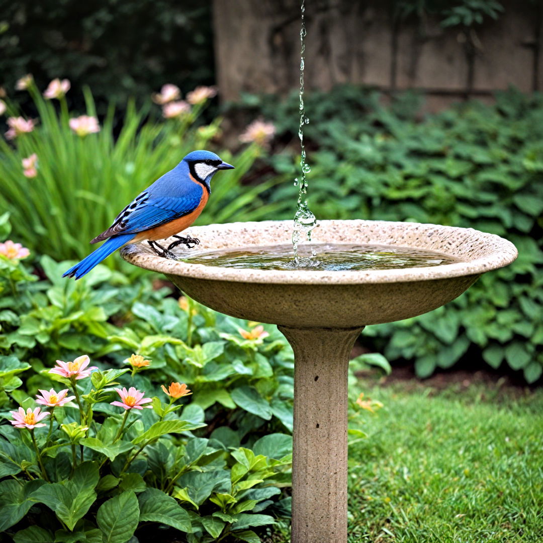 install a bird bath in front yard - 40 Front Yard Landscaping Ideas