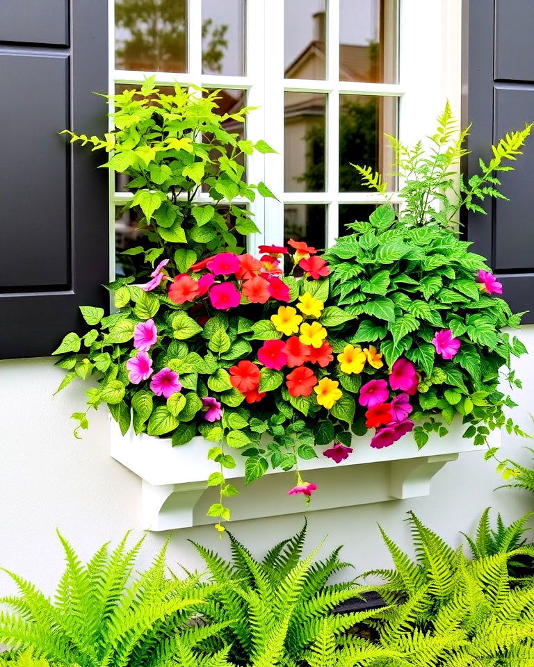 install artificial window box plants - 20 Landscaping With Artificial Plants