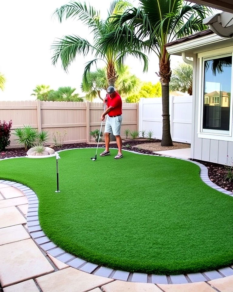 install backyard putting green - 30 Florida Backyard Ideas