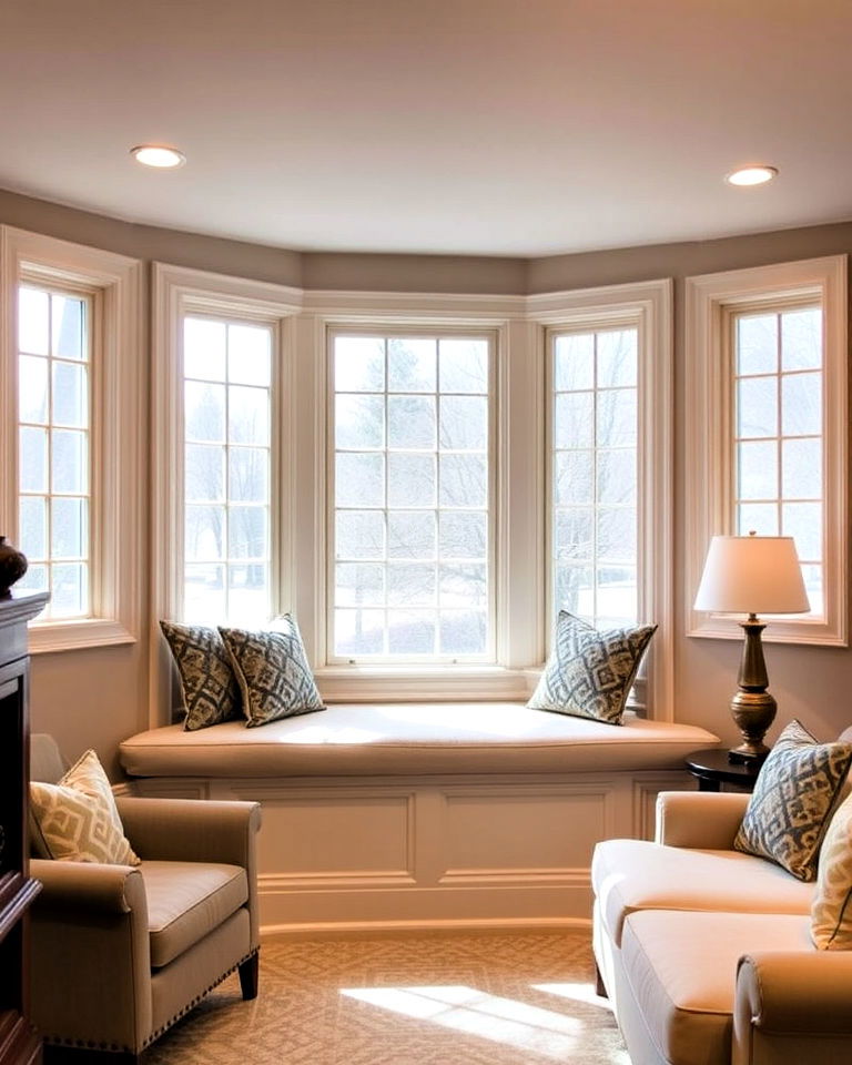 install bay windows to add depth - 30 Basement Window Ideas