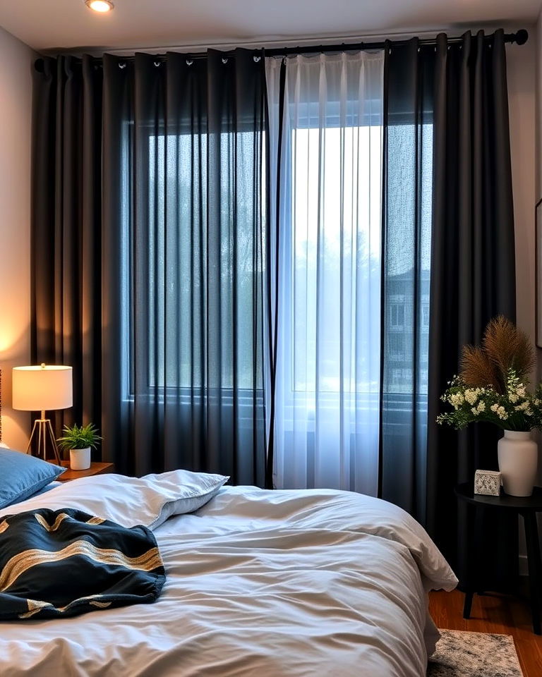 install blackout curtains - 30 Bedroom Decor Ideas