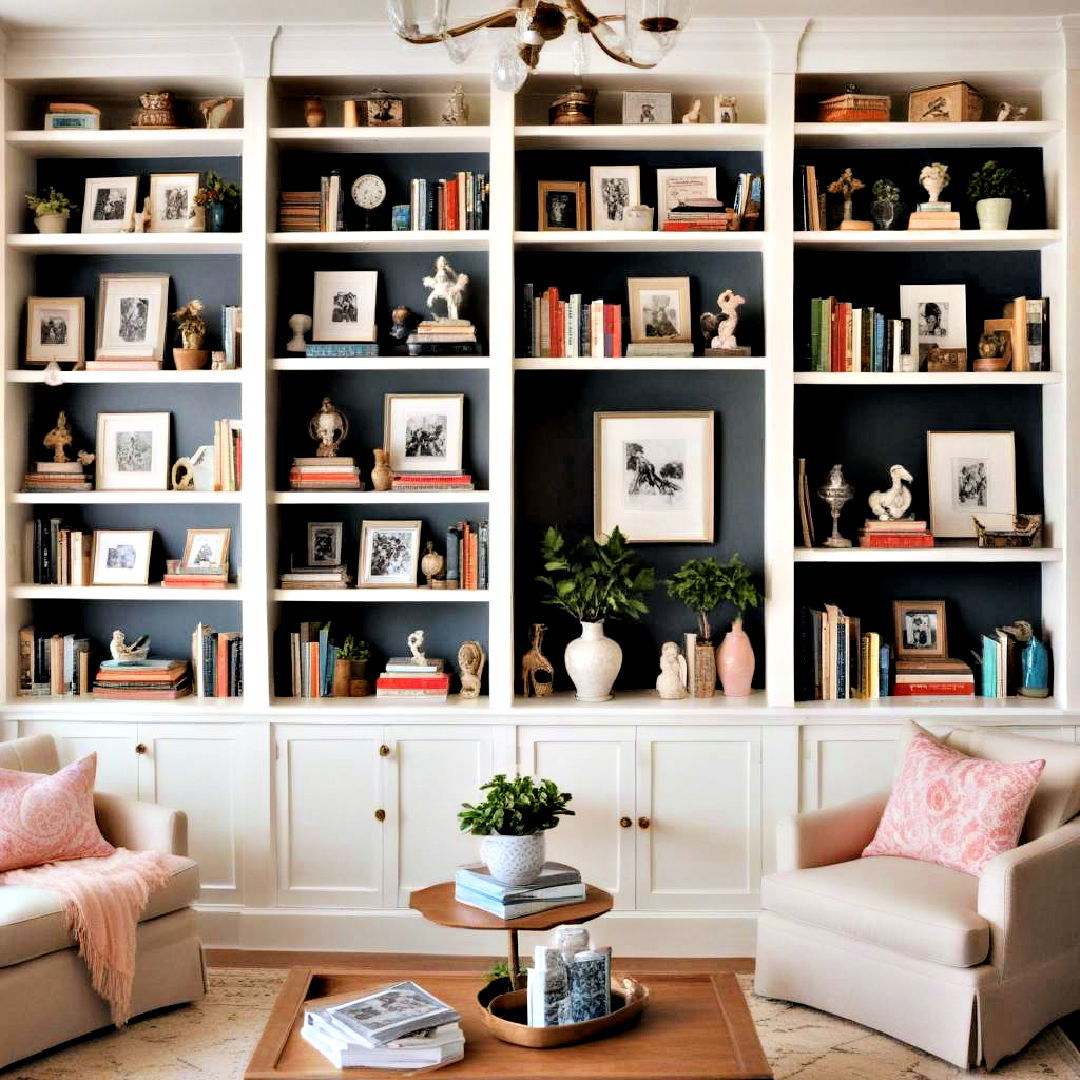 install bookshelves for preppy style room - 30 Preppy Room Ideas
