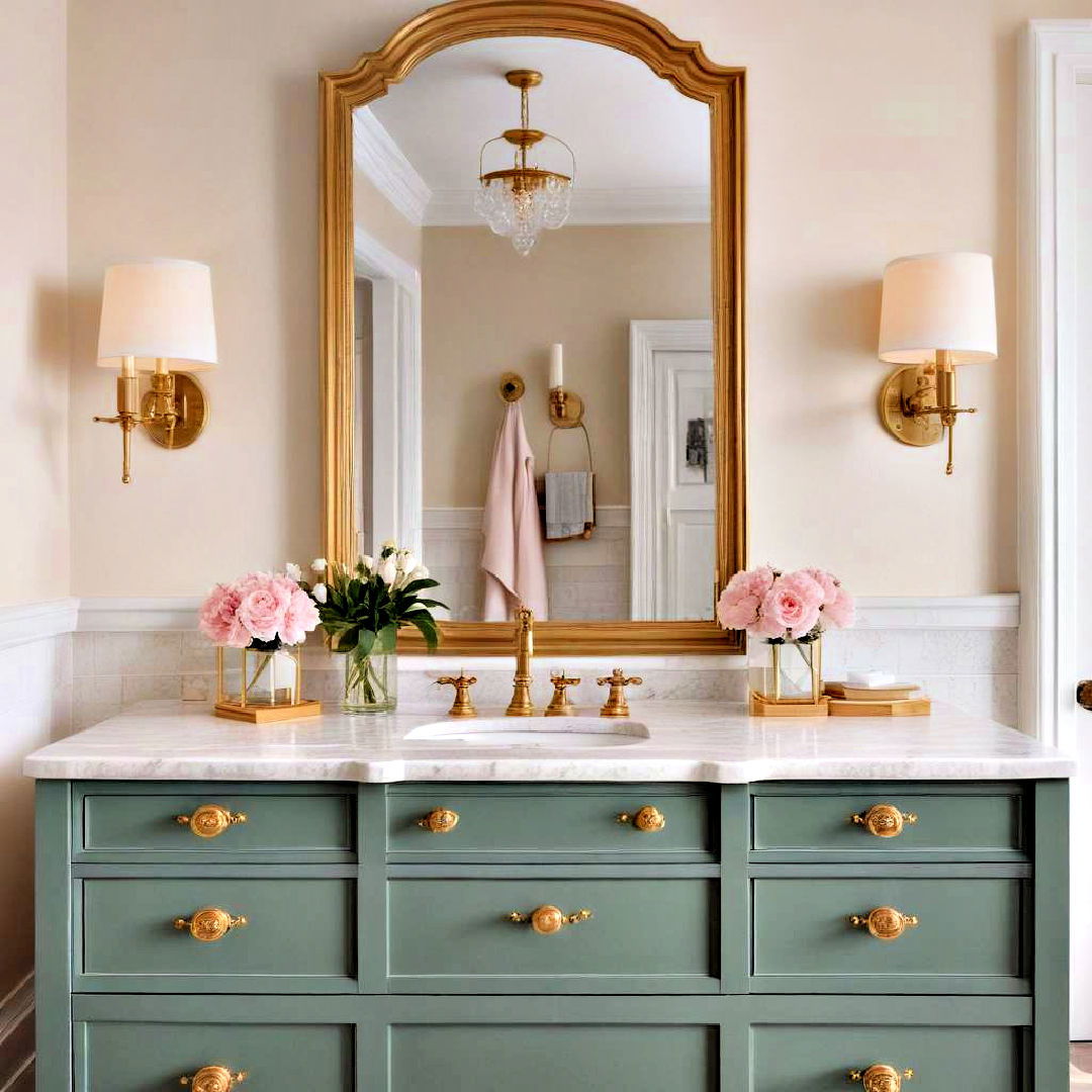 install brass fixtures for timeless elegance - 30 Preppy Room Ideas