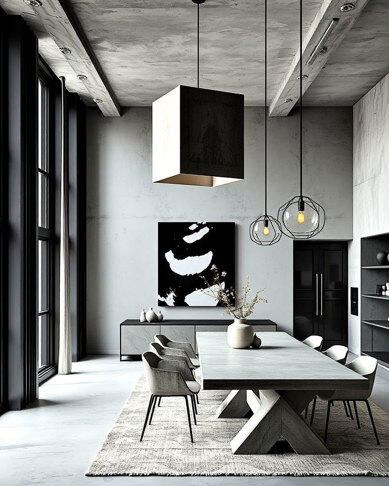 install brutalist lighting fixtures - 20 Brutalism Interior Design Ideas
