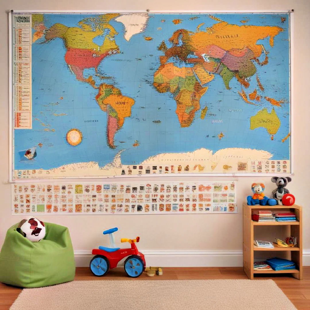 install educational wall chart and poster - 40 Boys Room Ideas