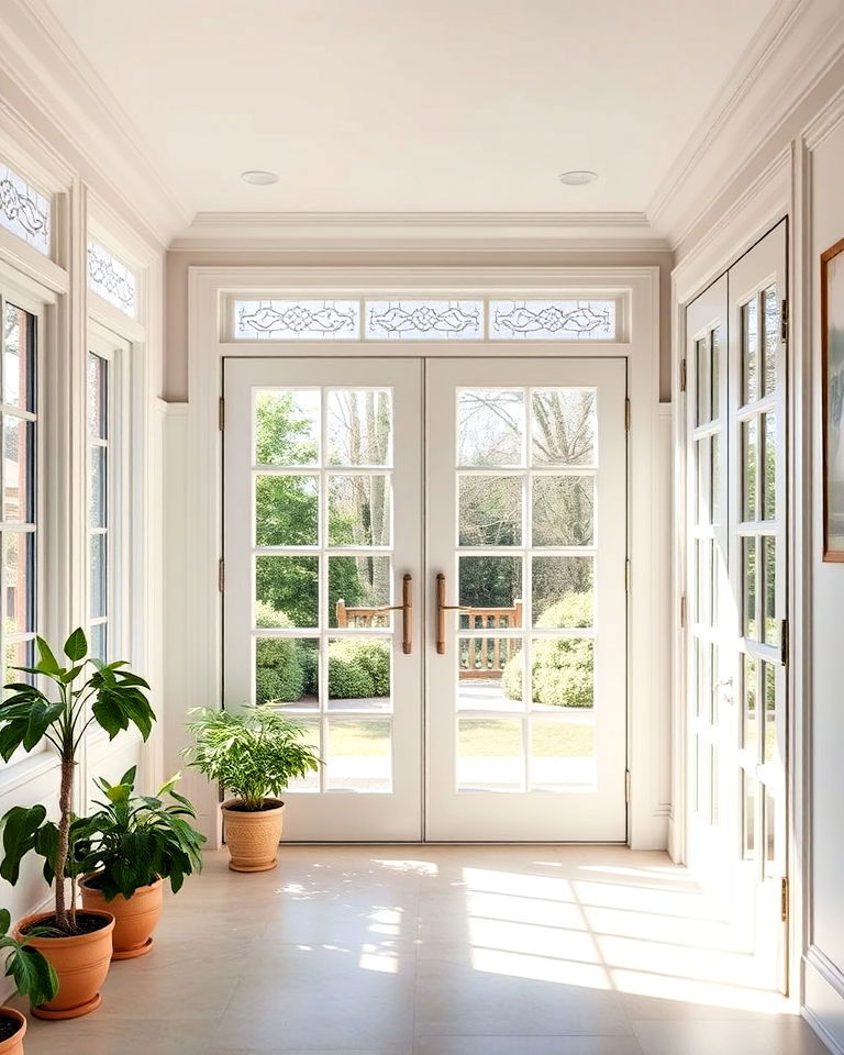 install elegant french doors - 25 Victorian Sunroom Ideas