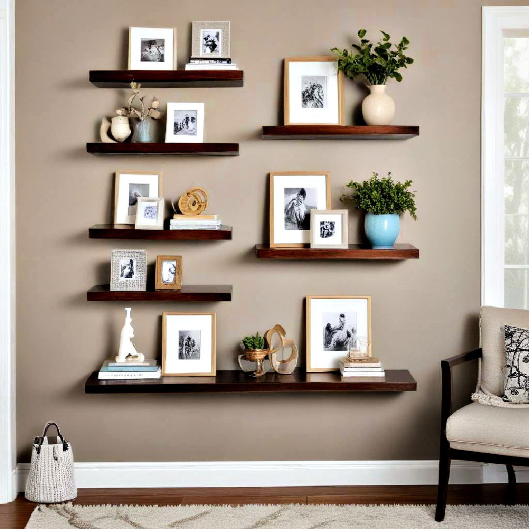 install floating shelves - 40 Home Decor Ideas