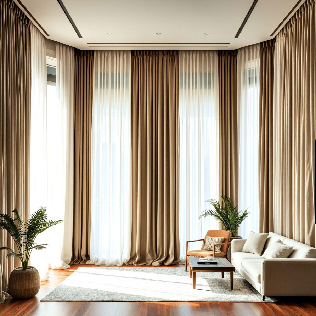 install floor to ceiling curtains - 25 Chill Aesthetic Room Ideas