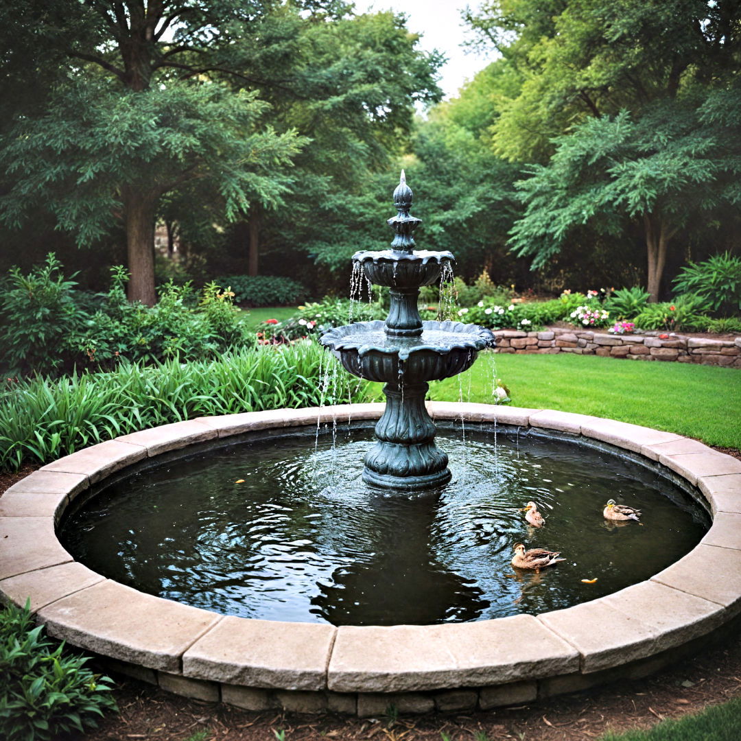 install fountain feature - 15 Duck Pond Ideas