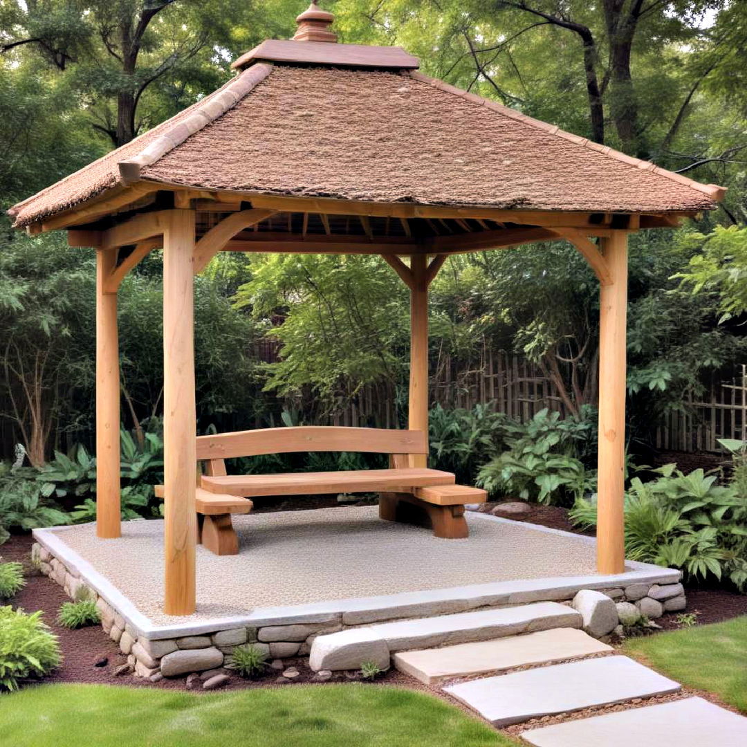 install gazebo for shade - 25 Zen Garden Ideas