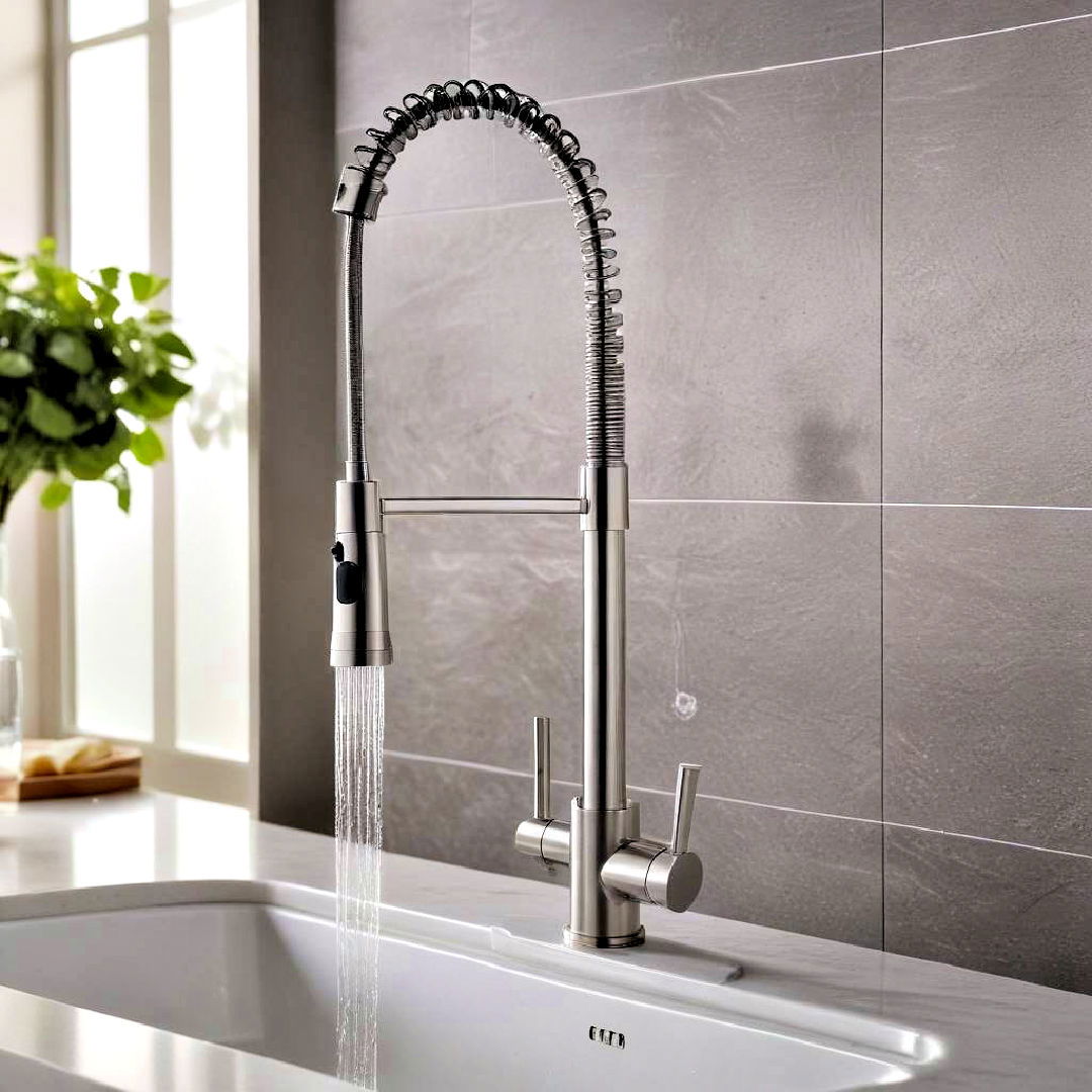 install multi functional faucet - 40 Modern Kitchen Ideas