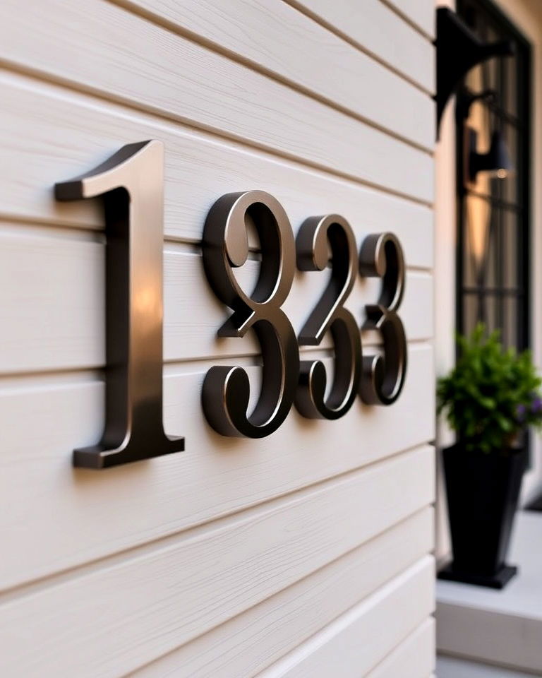 install new house numbers - 30 Exterior Home Remodeling and Renovation Ideas