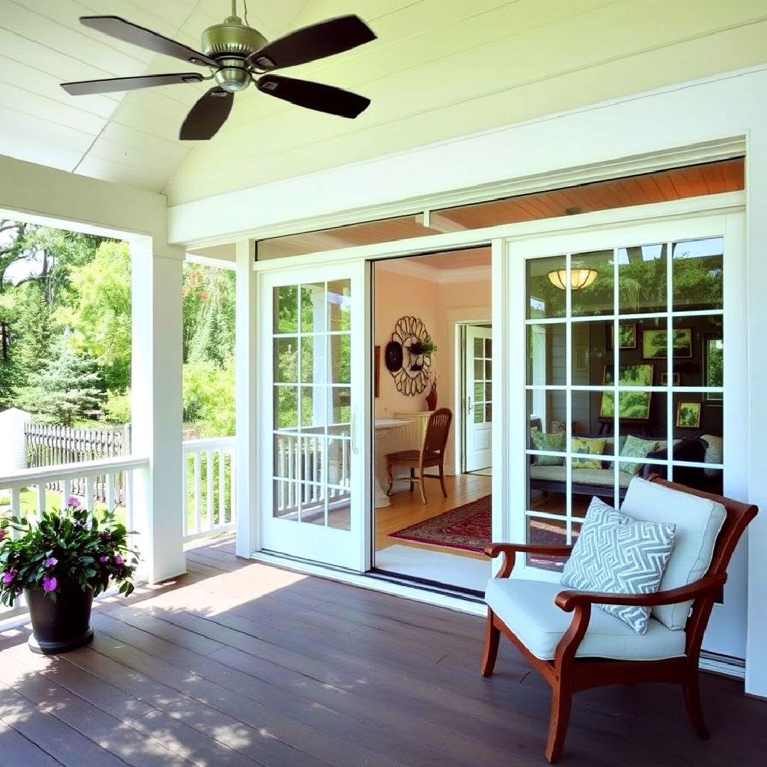 install sliding glass doors - 35 Three Season Porch Ideas