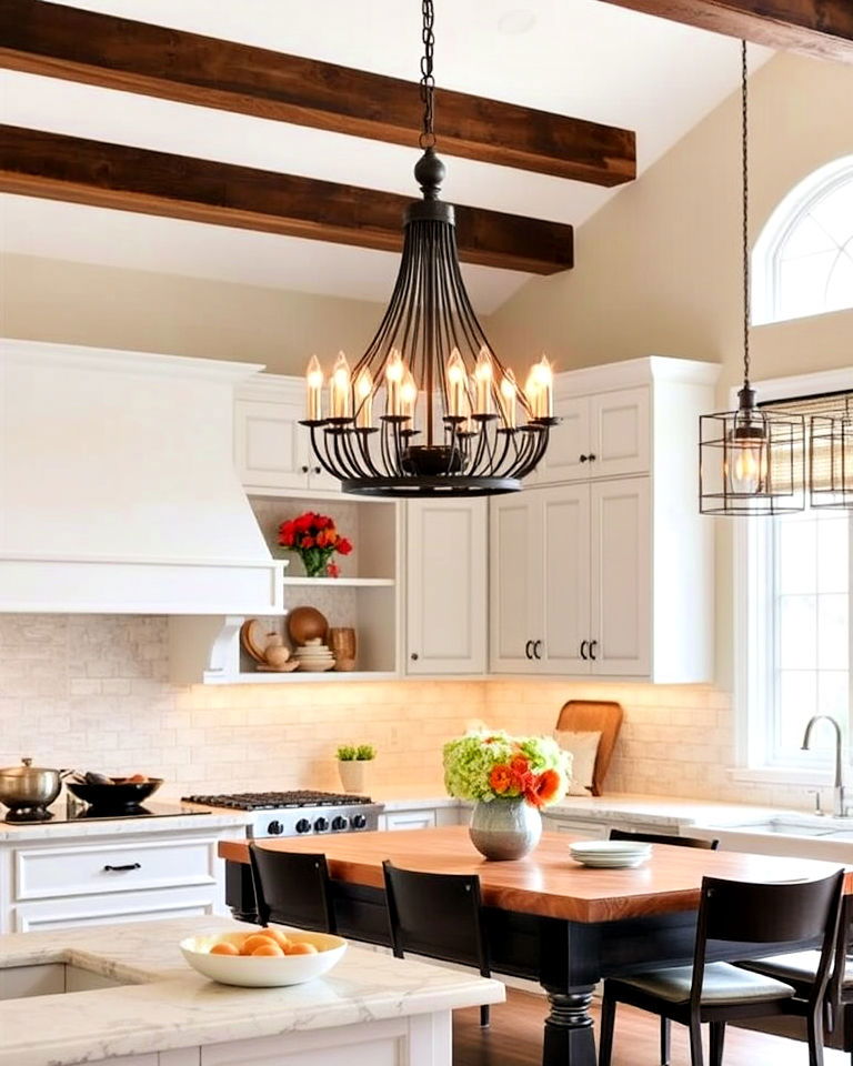 install statement lighting fixture - 25 Dream Kitchen Ideas