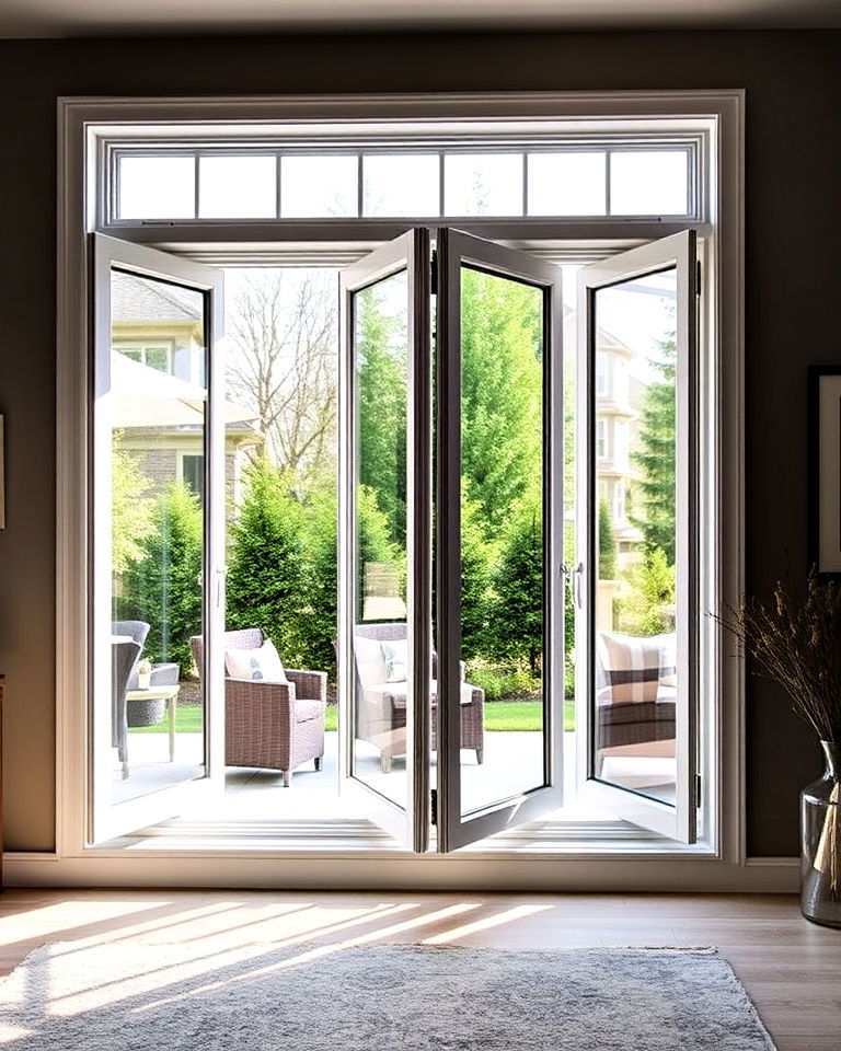 install stylish accordion style window - 30 Basement Window Ideas