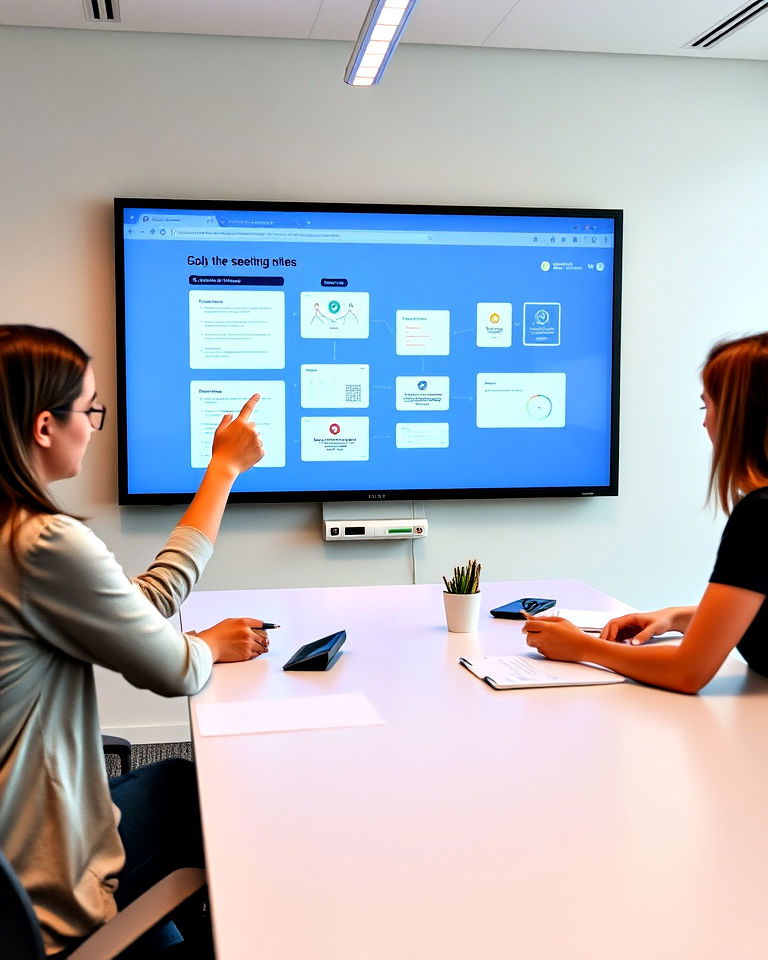 install touch enabled smartboard - 25 Conference Room Design Ideas and Inspiration