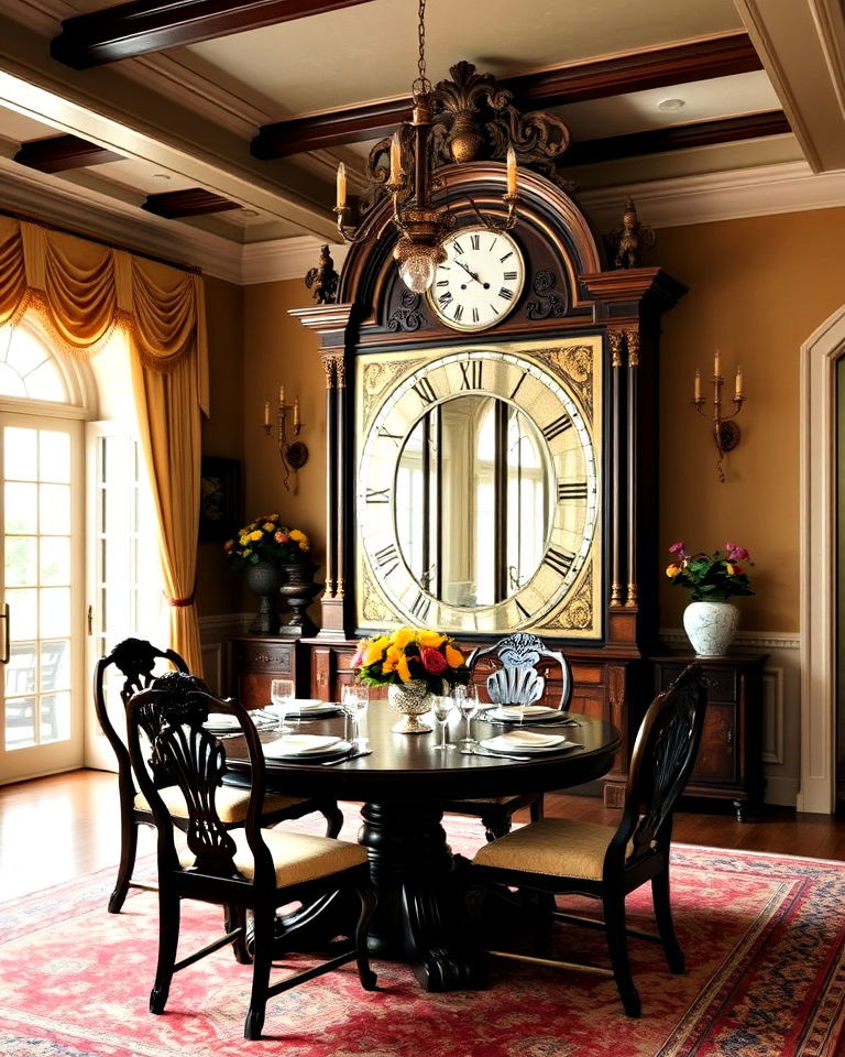 install victorian style clock - 25 Victorian Dining Room Ideas