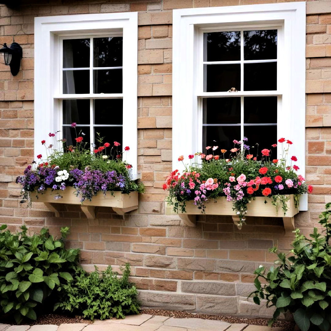 install window boxes - 40 Small Backyard Landscaping Ideas